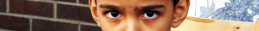 A boy's eyes