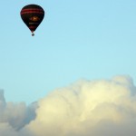 Balloon and clouds
