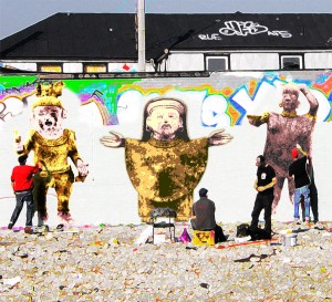 Graffiti artists + mezzo-American figures