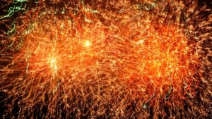 TheSupercargo celebrates New Year with Fireworks