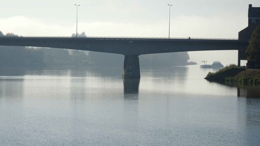 Maastricht: The John F Kennedy Bridge and the Meuse