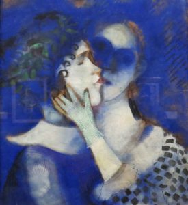 Chagall: The Lovers in Blue
