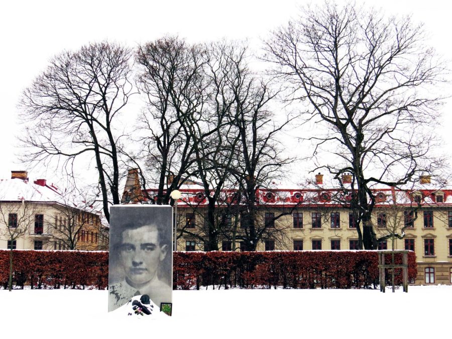 Under a blanket of snow: Wallenberg memorial