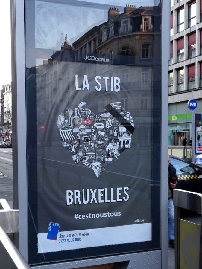 Brussels public transport (STIB) in mourning