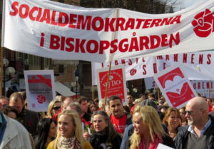 Social Democrat banners
