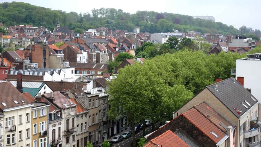 Incidents: View over Forest into Uccle from the roof of Wiels
