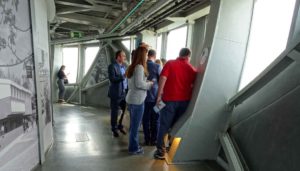 Time travel: Atomium - interior of observation deck