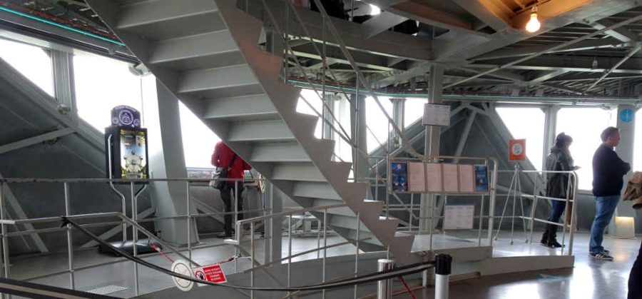 Flights of stairs at the Atomium