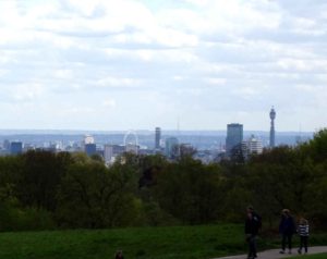 London green: London skyline from Hamstead Heath (Westminster)