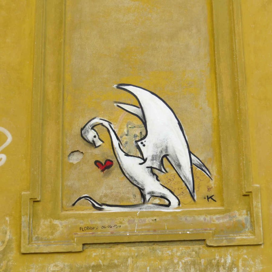 Graffiti Florence - Dragon heart