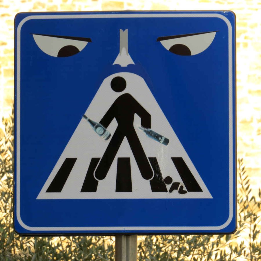 Graffiti Florence - Angry crossing