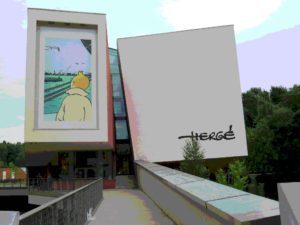 Herge museum posterized