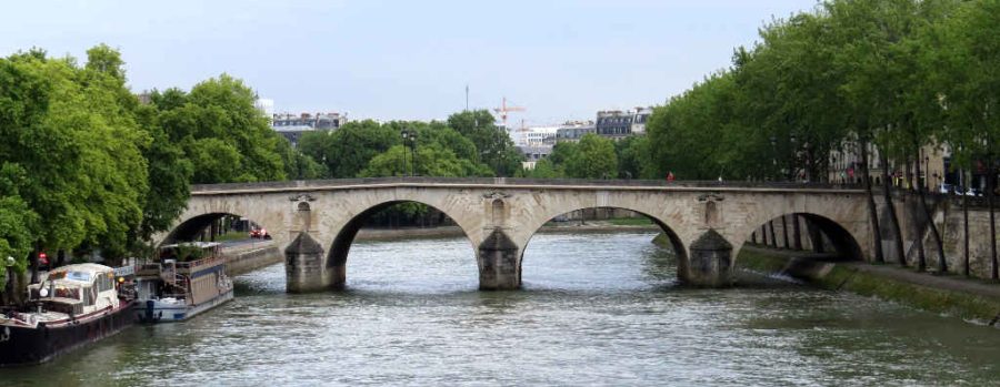 Paris: Pont Marie from Pont Louise-Phillipe in daylight