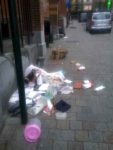 Lockdown: Rubbish in the street