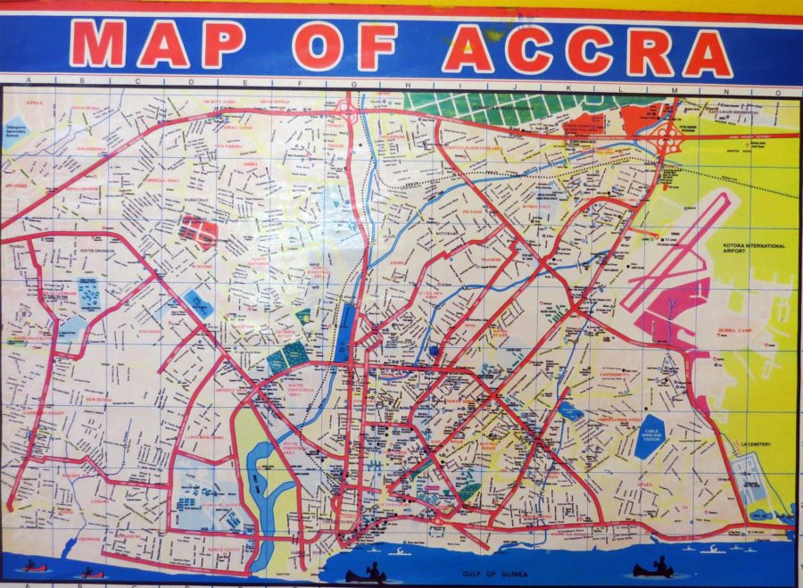 Map of Accra