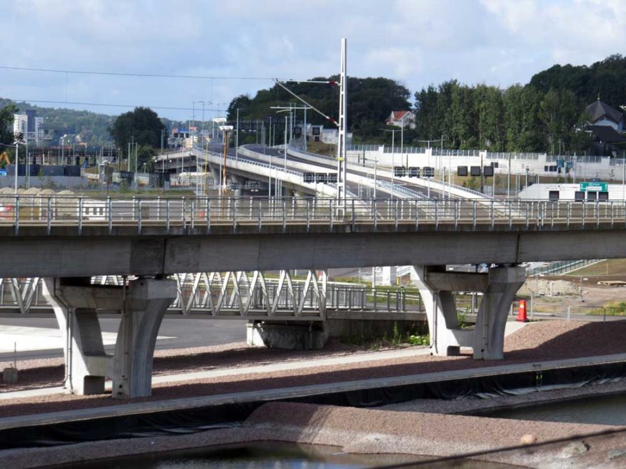 Approach to Tingstadstunnel on Hising side