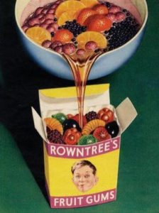 Monkey trauma: 1950s advert for box of Rowntree's Fruit Gums