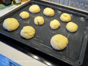 Fat Tuesday buns - ready to rise