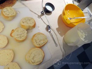 Fat Tuesday buns: filling the buns