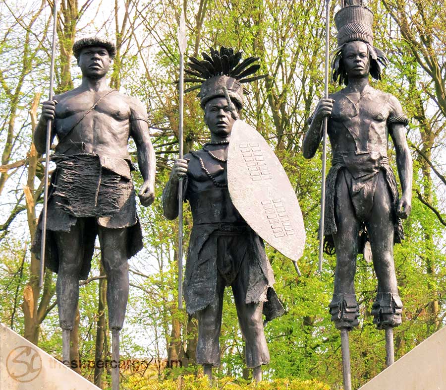 Congo warriors in the European imagination. Absent feet.