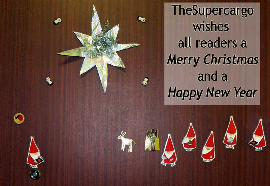 Greetings of the Season: TheSupercargo wishes all readers a Merry Christmas and a Happy New Year