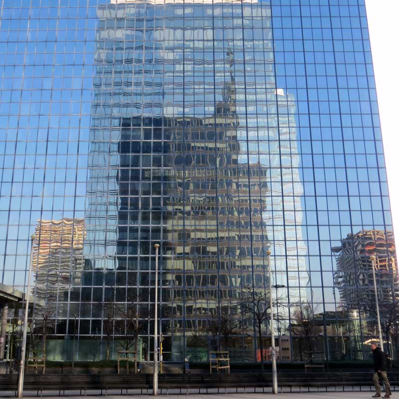 Reflected buildings