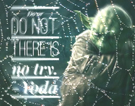 Writing resolutions: Yoda quote