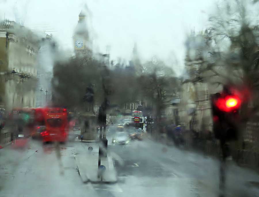 London impressions: Looking down Whitehall towards Parliament
