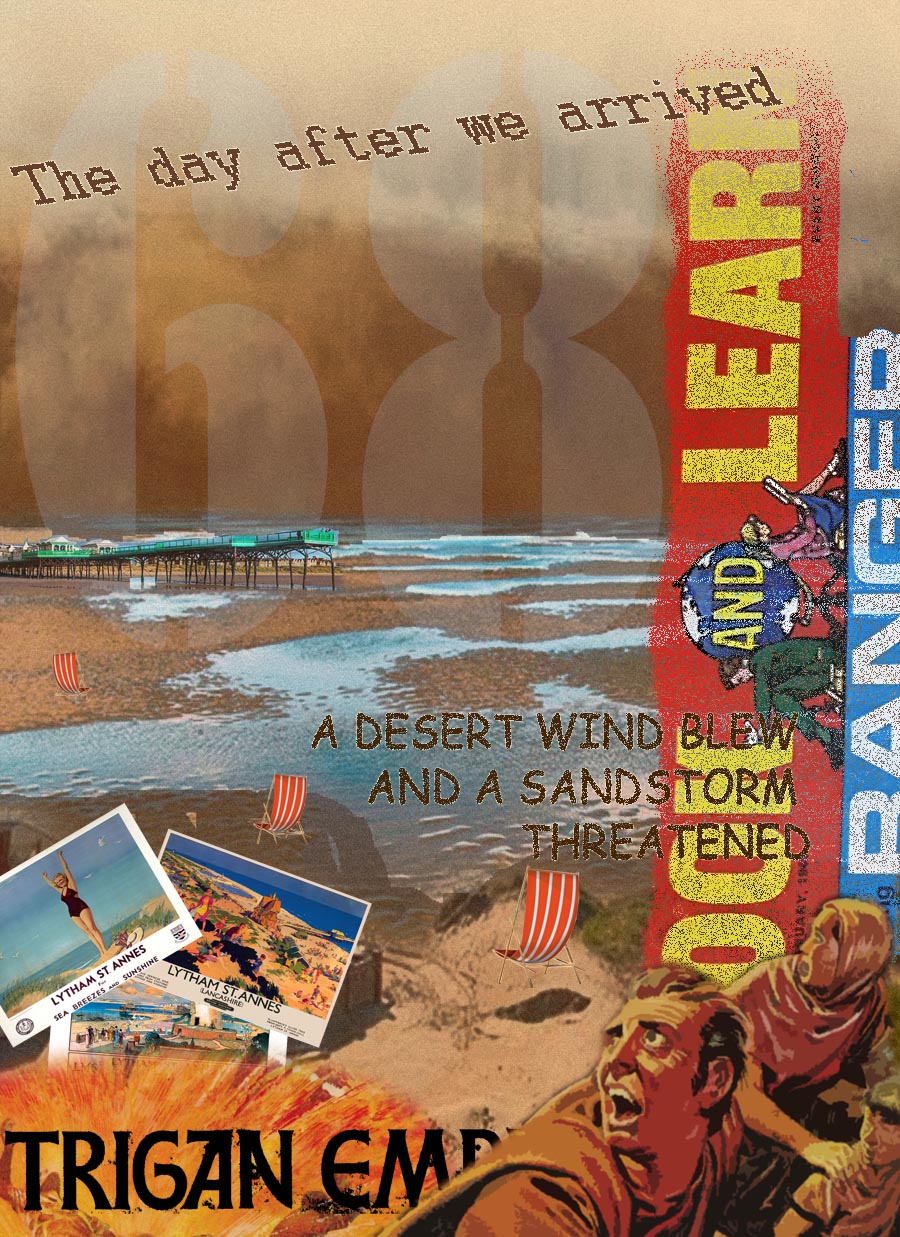 Collage to illustrate A Sandstorm Summer Holiday from 1968