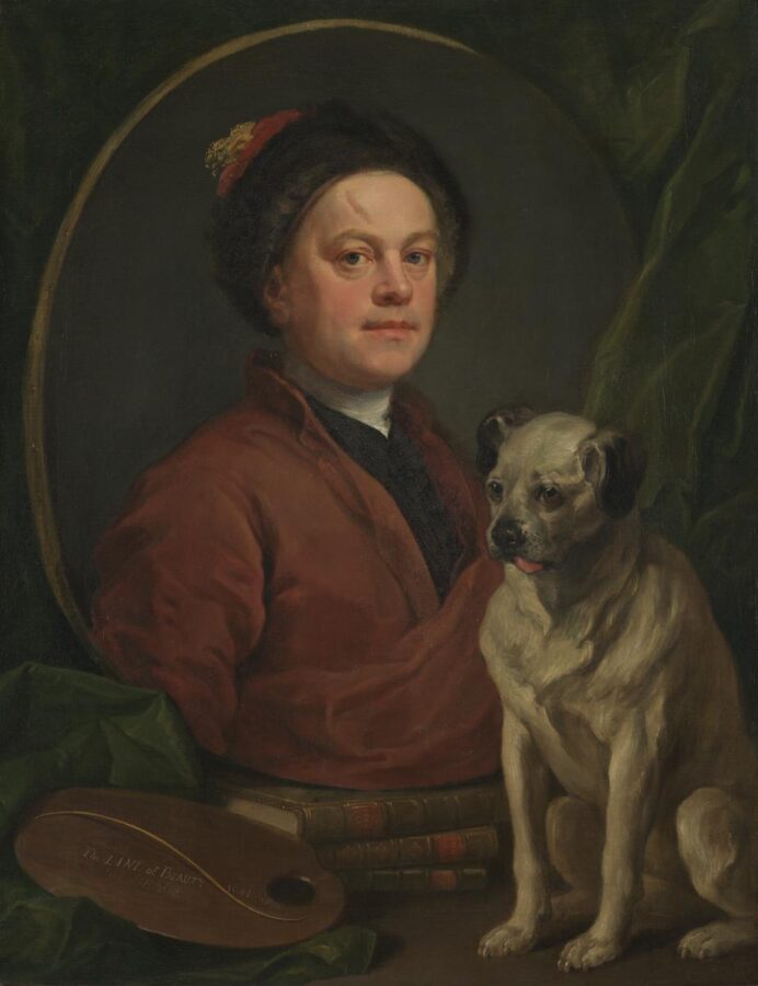 On-line image of The Painter with his Pug